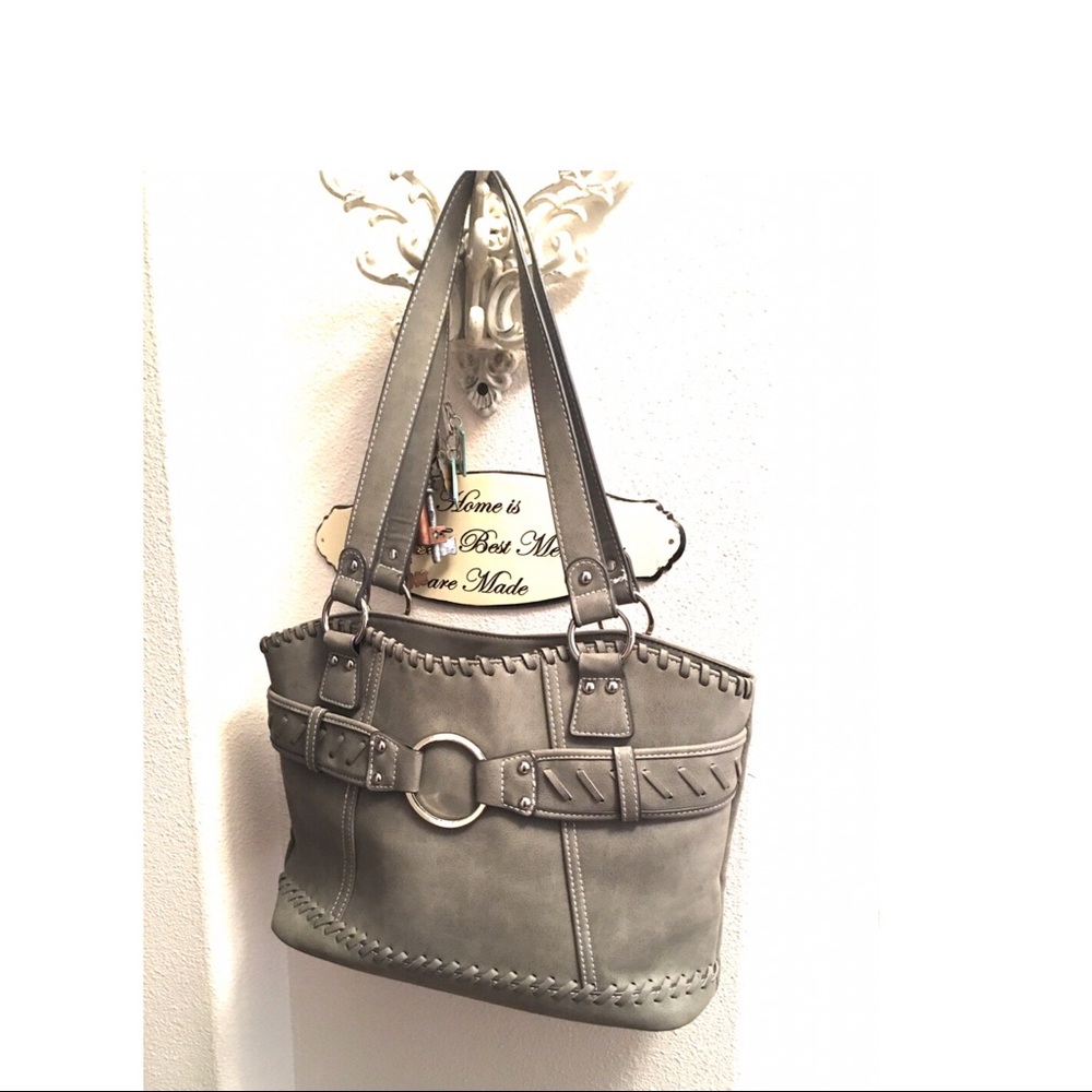 Soft Gray Shoulder Bag
